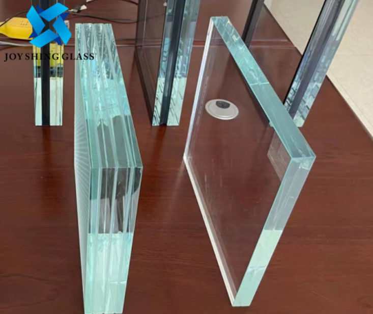 CE Low Iron Triple Laminated Glass 55.2mm 66.2mm خفف من سعر الزجاج الرقائقي