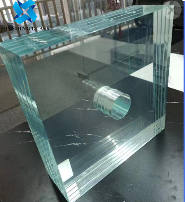 CE Low Iron Triple Laminated Glass 55.2mm 66.2mm خفف من سعر الزجاج الرقائقي