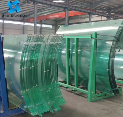 JOYSHING Bent Safety زجاج مقوى ، زجاج مقوى منحني للدرابزين
